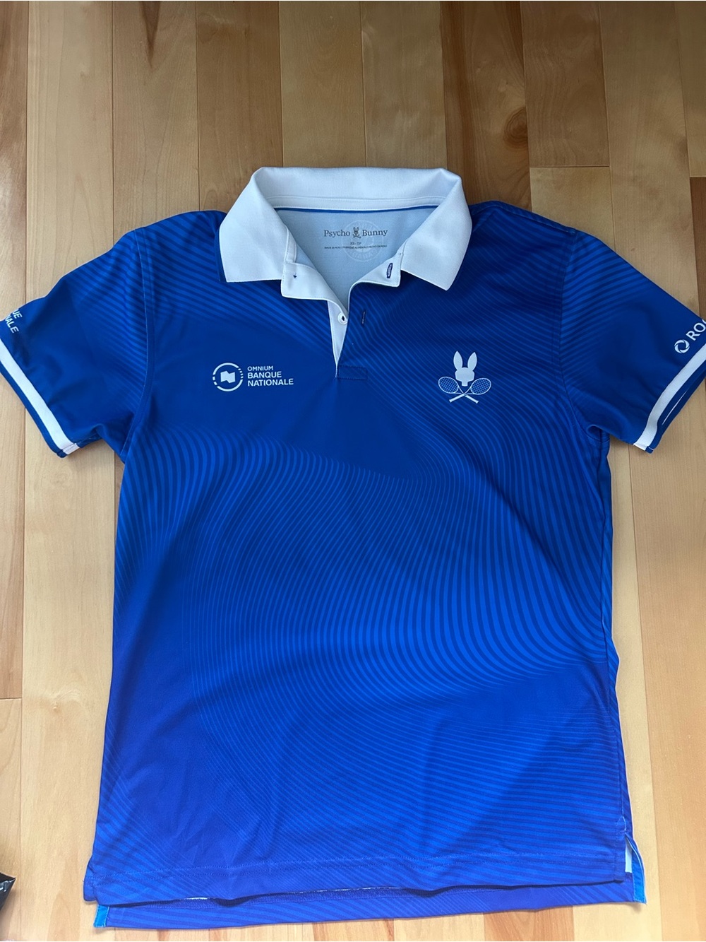 Psycho Bunny Royal Blue Polo with White Collar